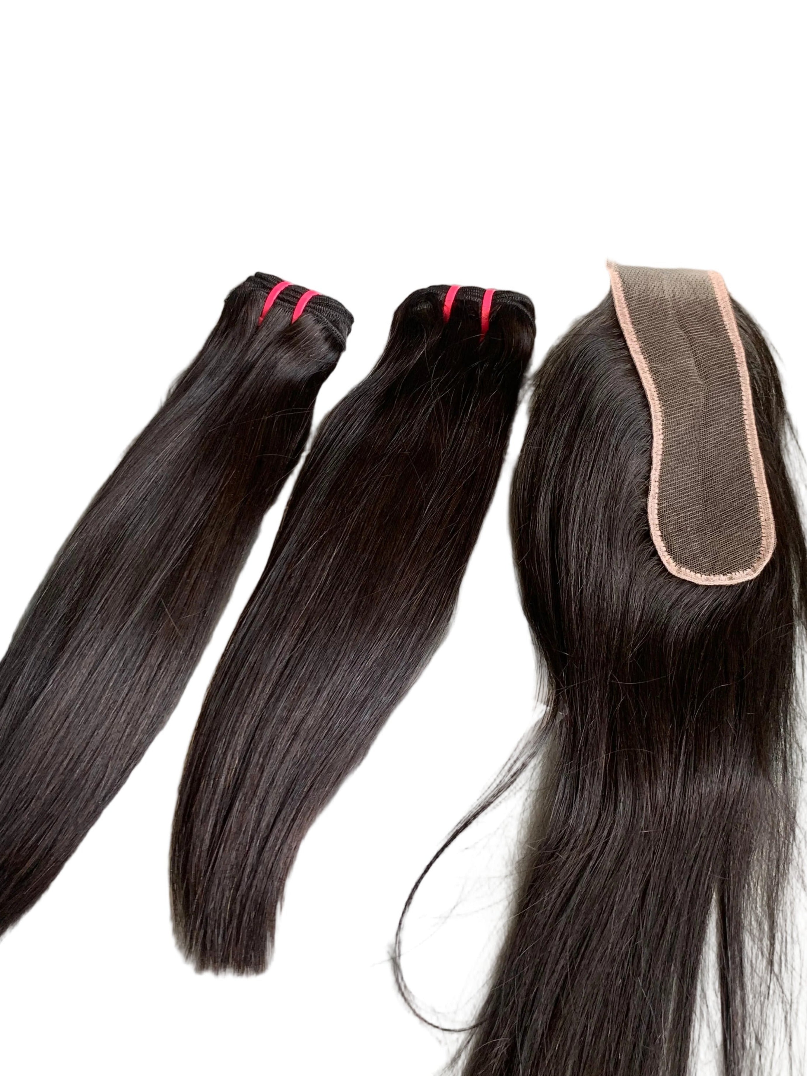 100% Virgin Human Hair Straight Bundle & HD lace closure Deal (2 or 3 Bundles) | HERVANITY