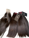100% Virgin Human Hair Straight Bundle & HD lace closure Deal (2 or 3 Bundles) | HERVANITY